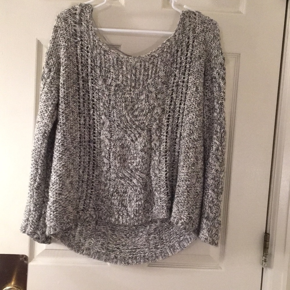 Free people grey knitted sweater